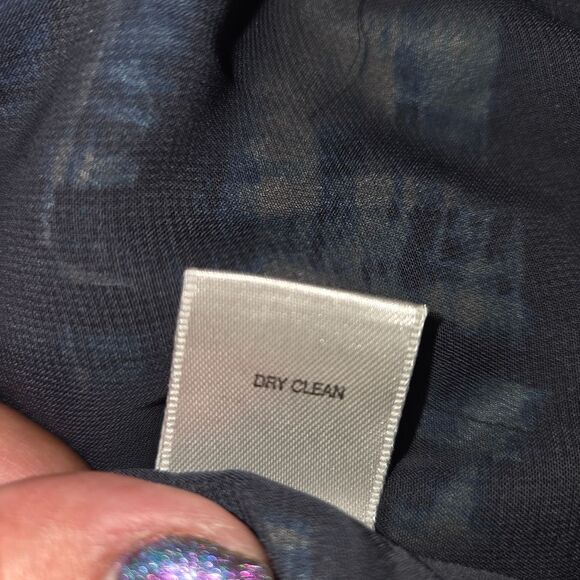 Pendleton Laura Dress Blue Pattern Fit & Flare Size 8 Side Zipper - Picture 9 of 9